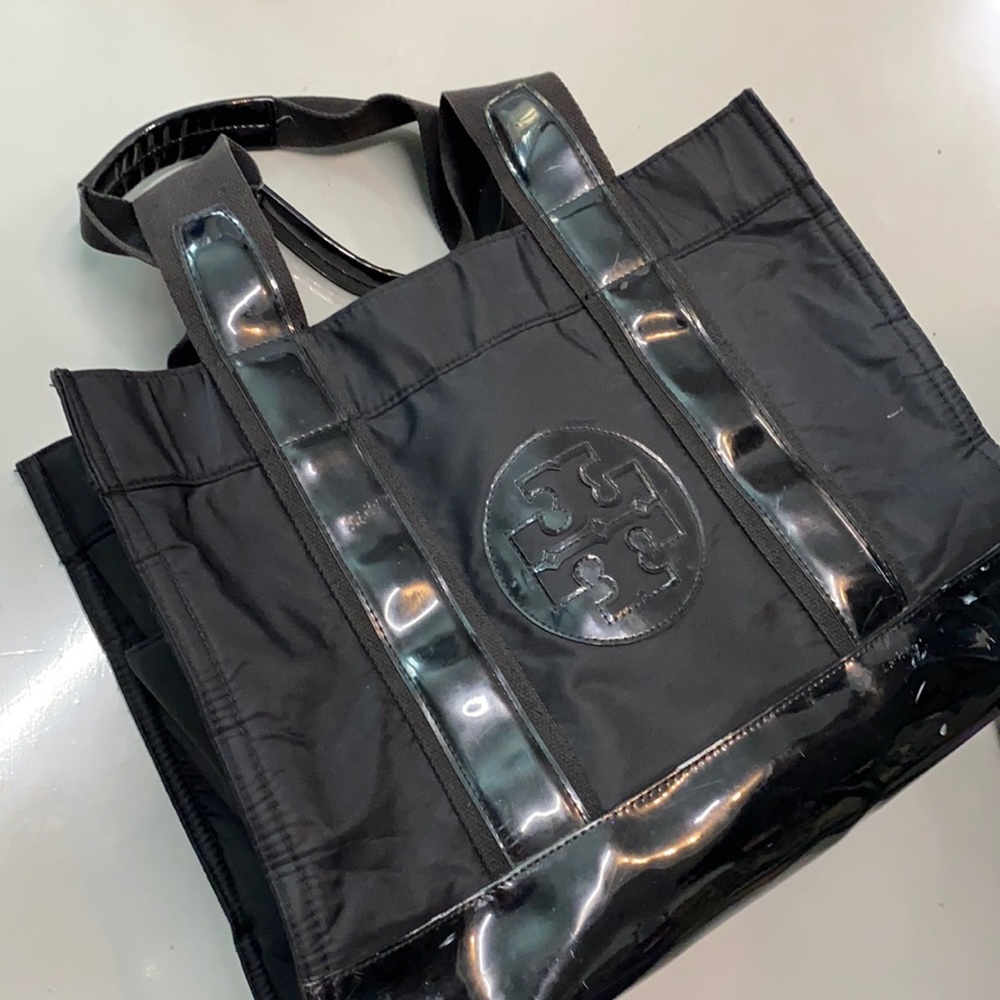 Tory Burch diaper tote shopper bag black